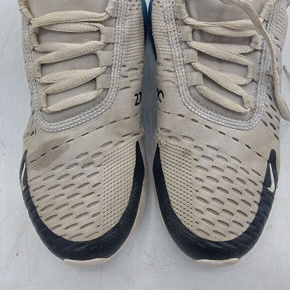 Nike Air Max 270 GS Womens 5.5 Football Grey Thunder Blue Sneaker Shoe 943345-03 - Picture 9 of 15